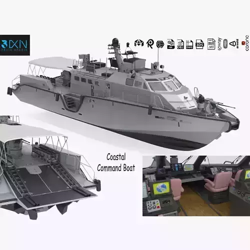 Coastal Command Patrol Boat 3D model