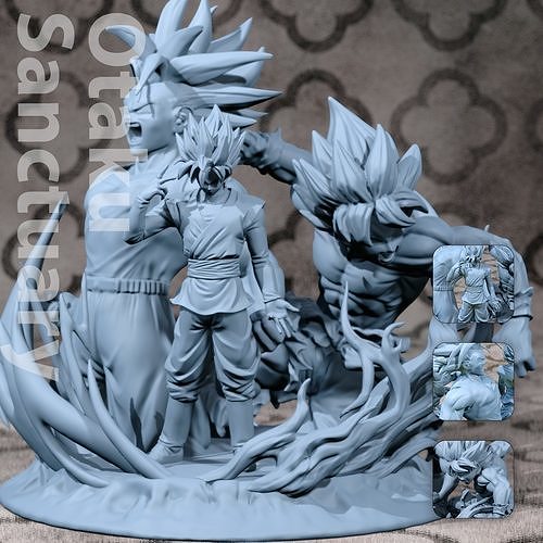 Project Dragonball Z figure Fanart 3D print model