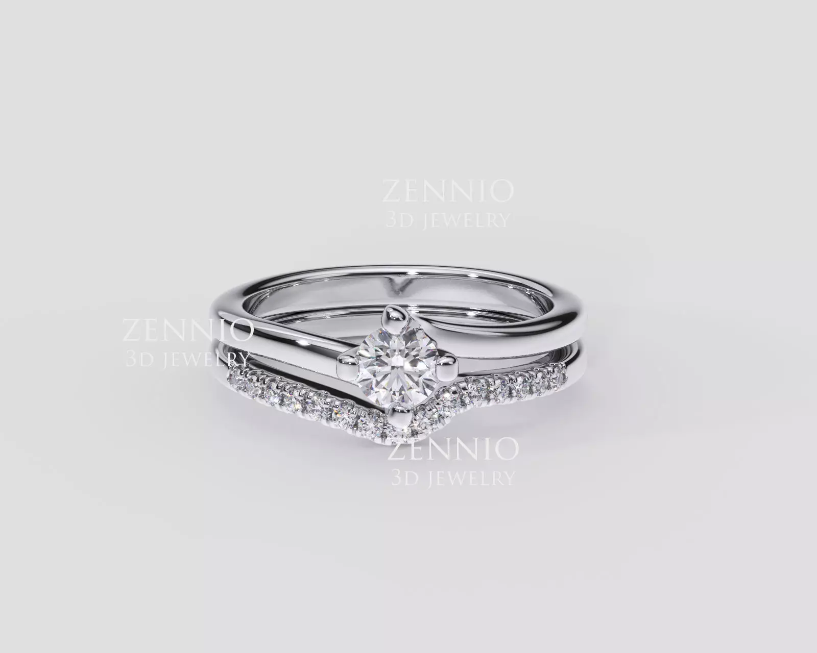 ZDR0276 COUPLE RING 3D print model_0