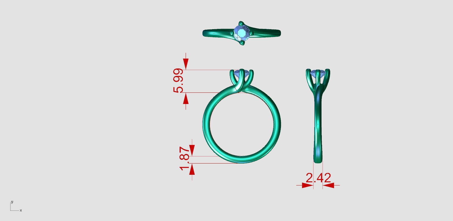 ZDR0276 COUPLE RING 3D print model_5