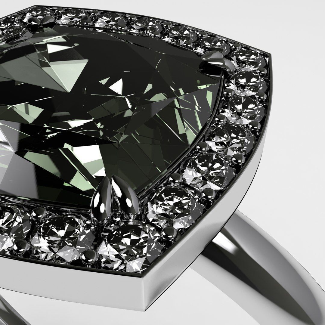 Luxury Diamond ring 3dm 3D print model_2
