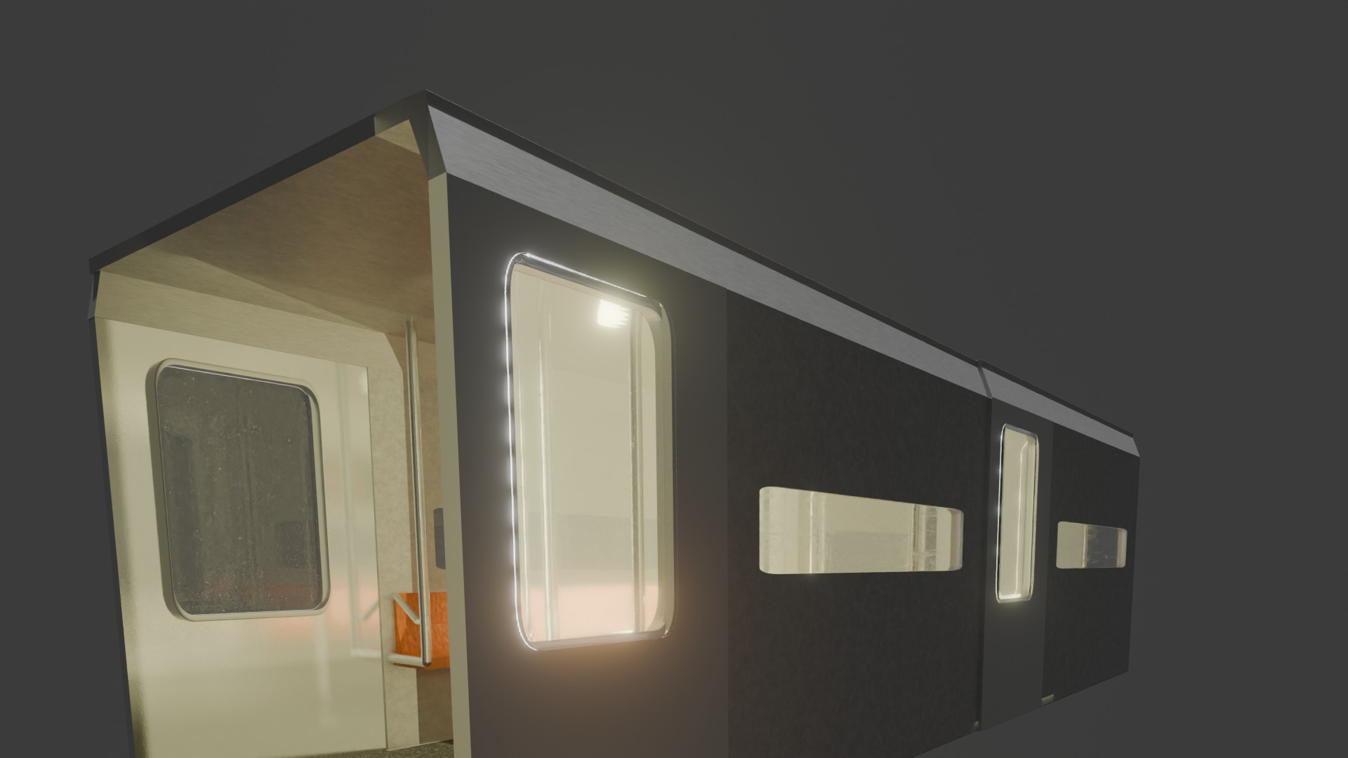 A train subway carriage fully textured and includes lighting 3D model_3