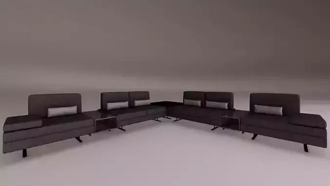 Lazzoni Mony Armchair 3D Model Modern and Stylish 3D model