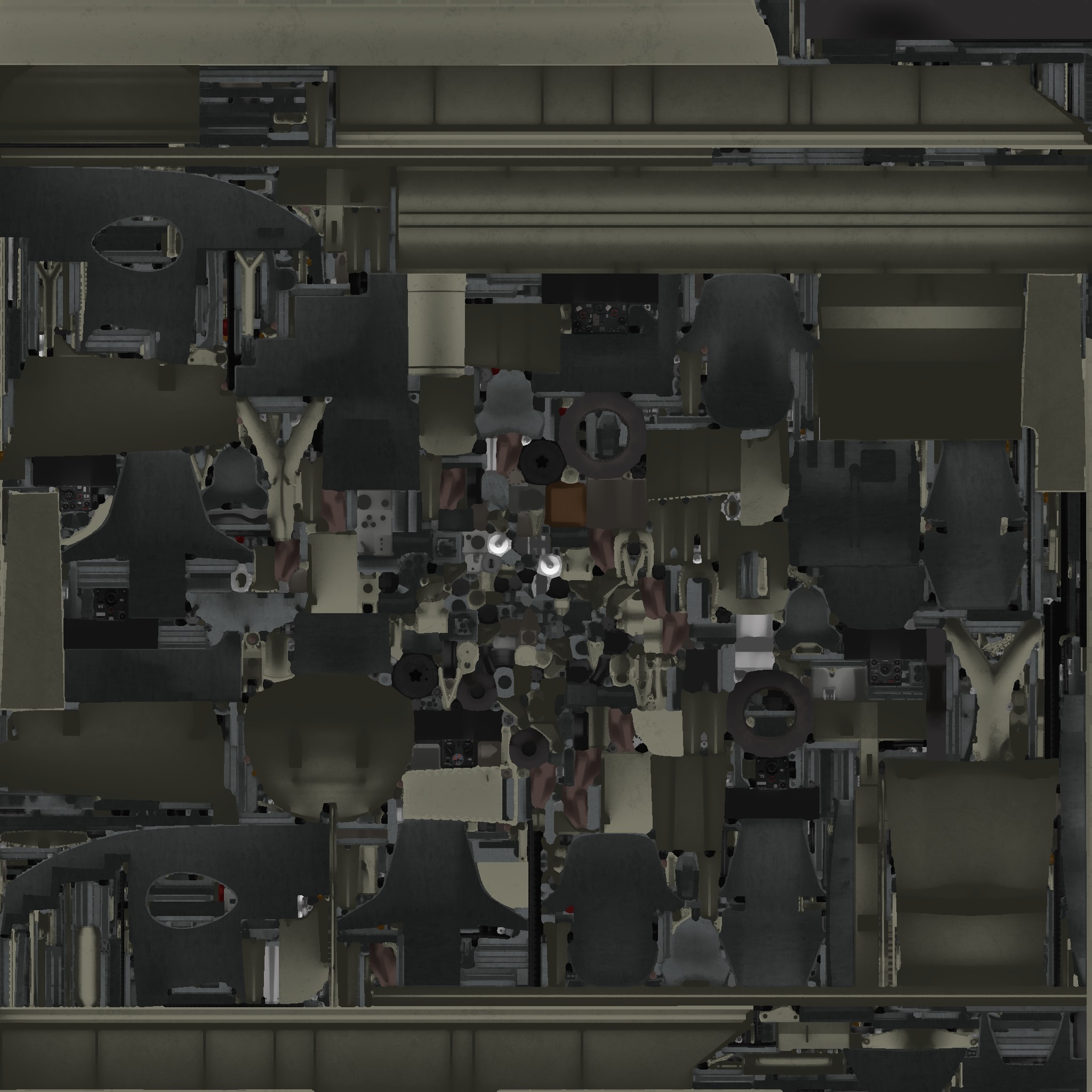 Ju-288 V103 Low-poly 3D model_11