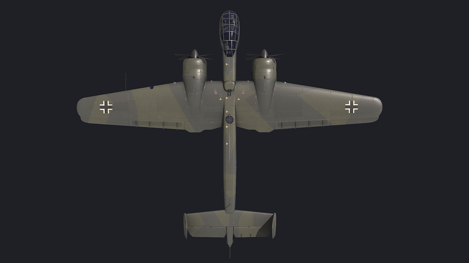 Ju-288 V103 Low-poly 3D model_5