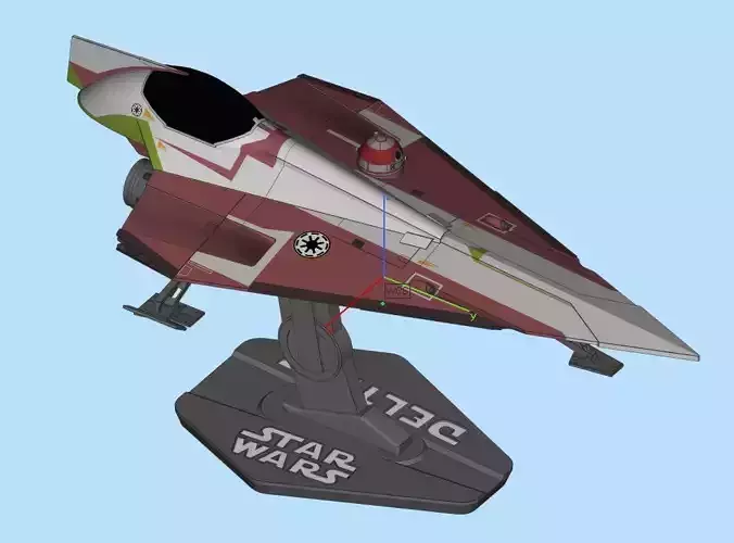Delta-7 Star Wars 3D print model