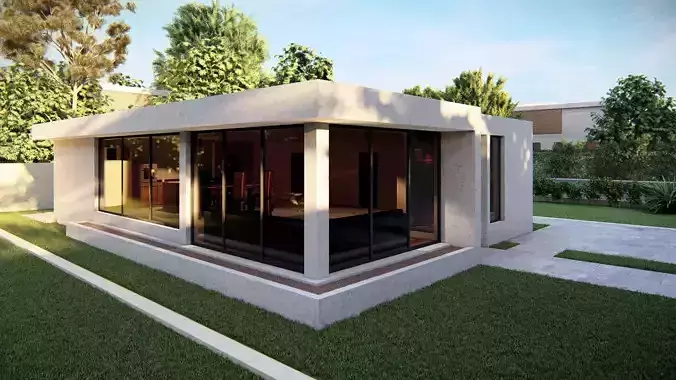 Casa Scene-villa-modern house 3D model