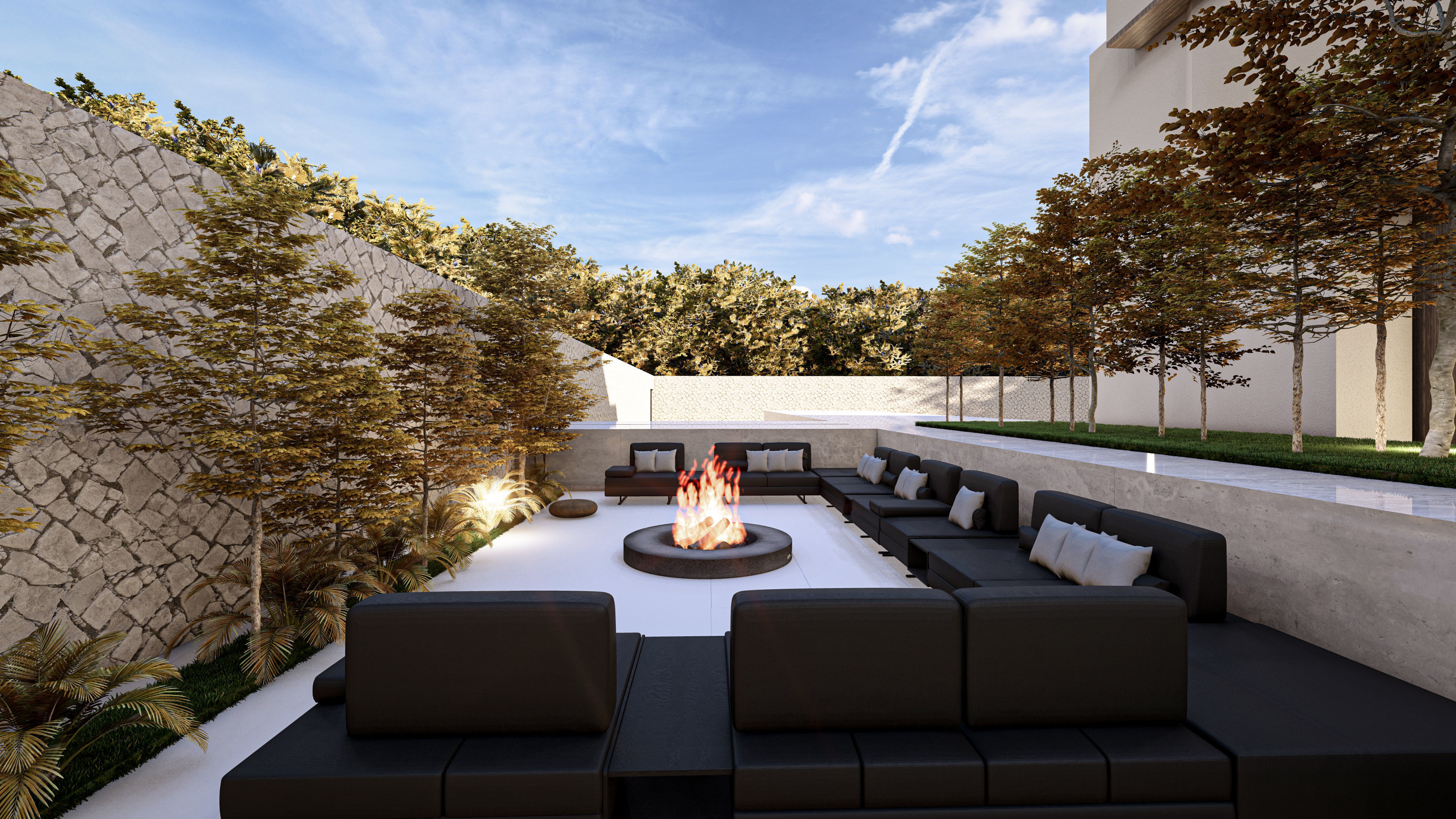 Modern Luxury Villa Exterior Design  Model Low-poly 3D model_10