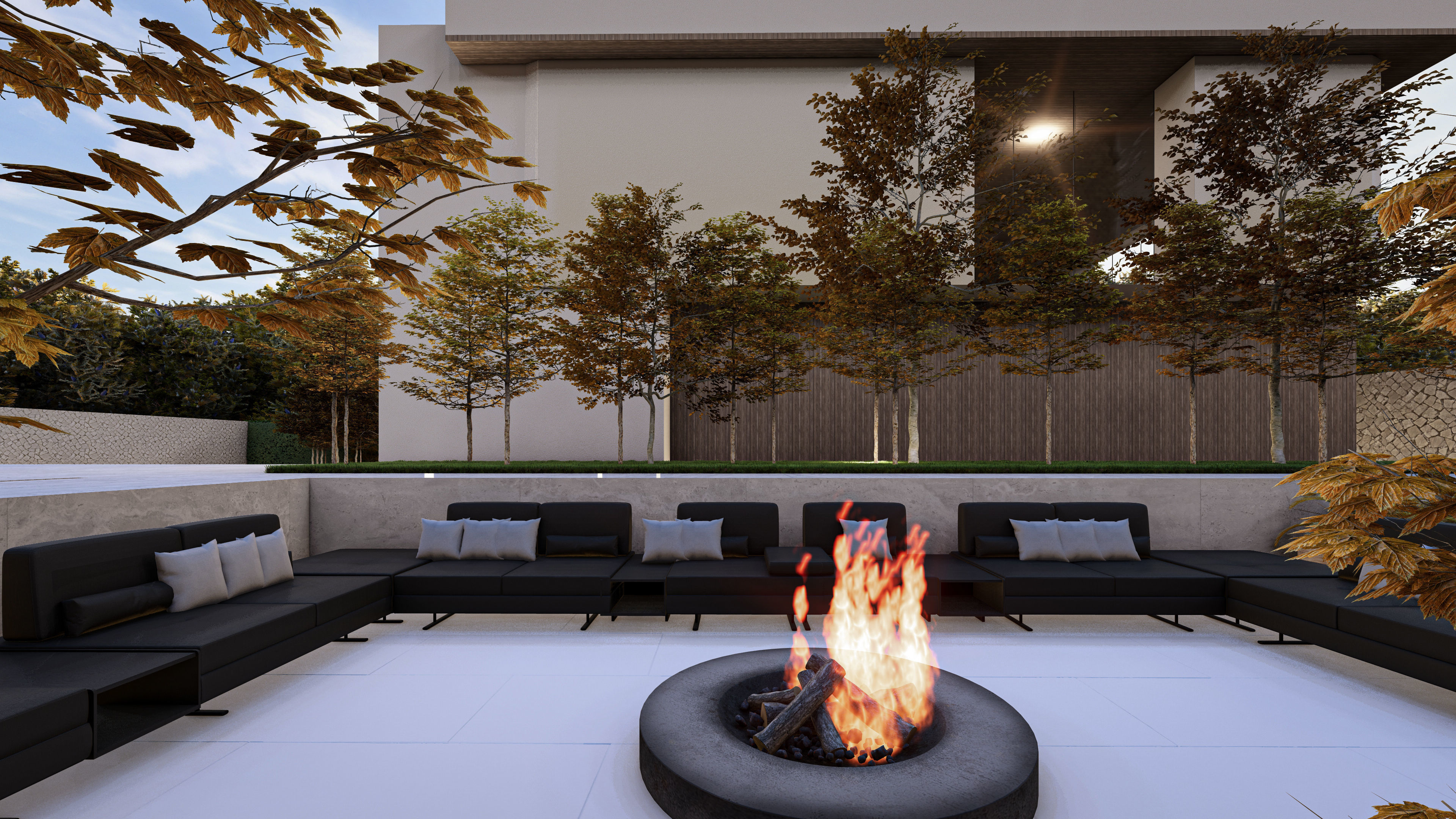 Modern Luxury Villa Exterior Design  Model Low-poly 3D model_11