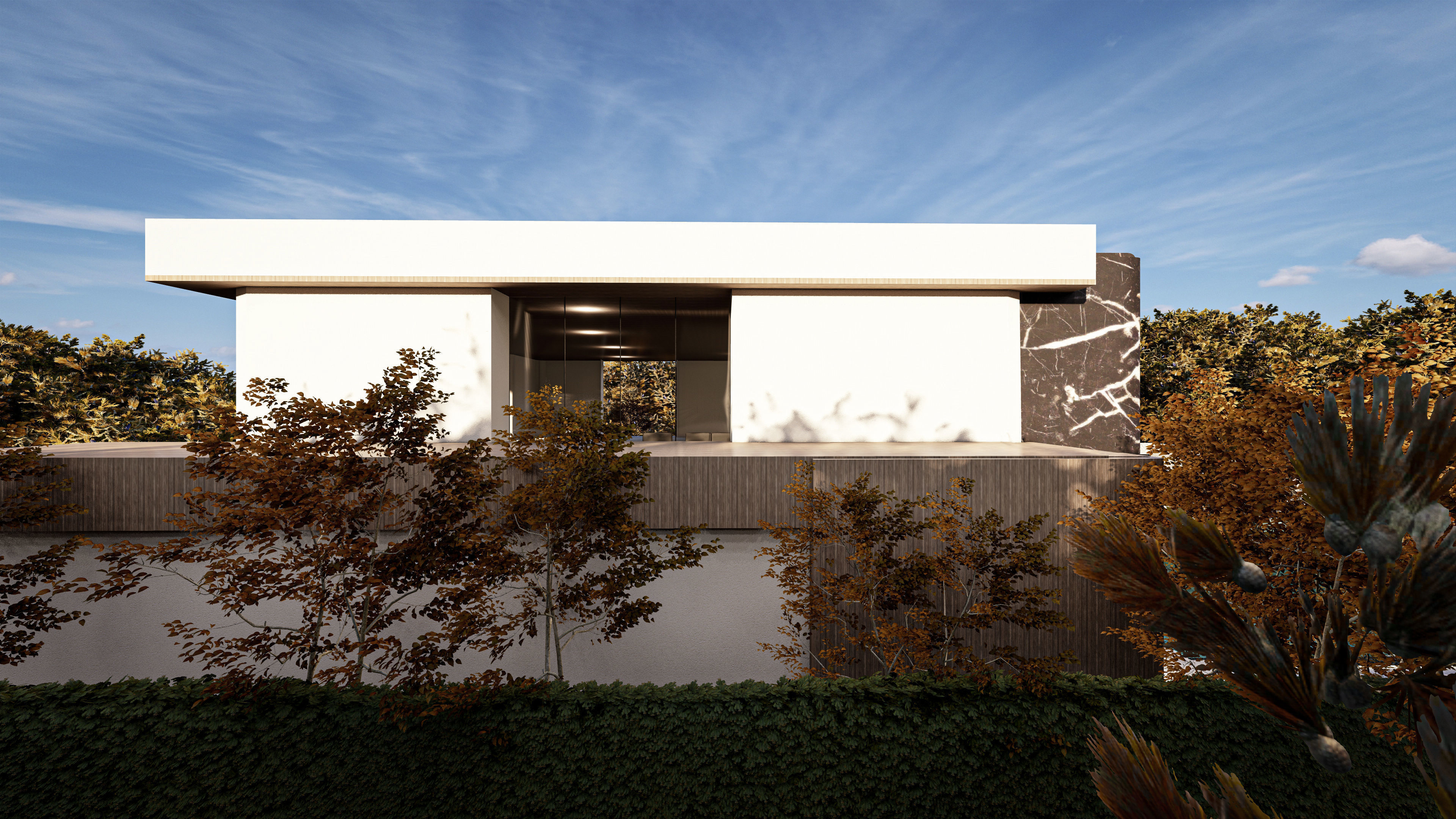 Modern Luxury Villa Exterior Design  Model Low-poly 3D model_5