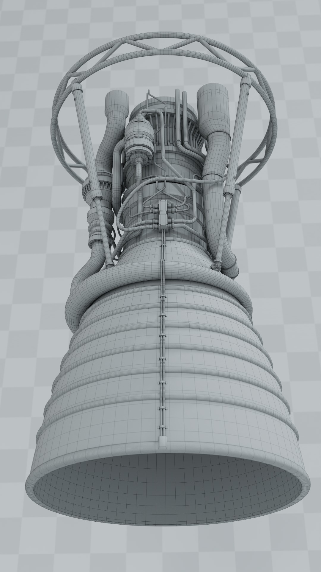 Rocket Engine 3D model_5