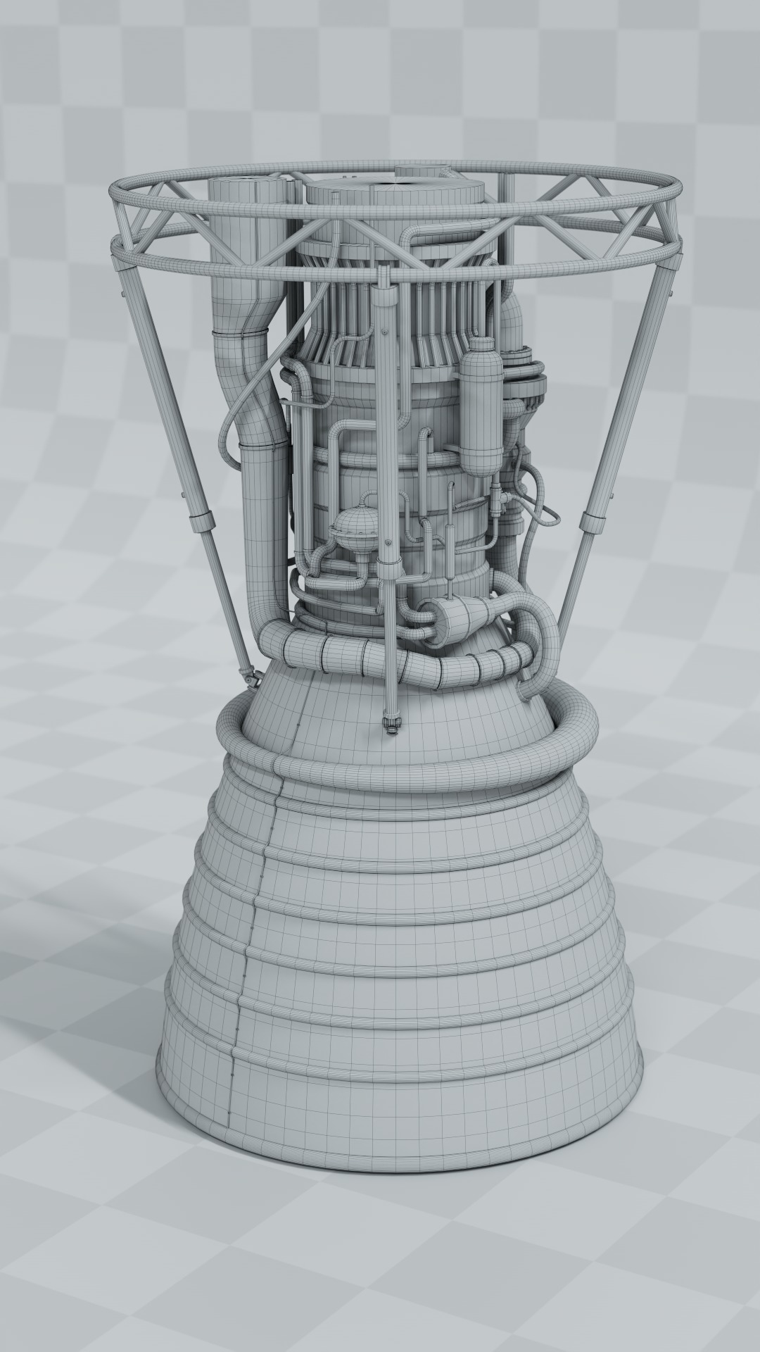 Rocket Engine 3D model_3