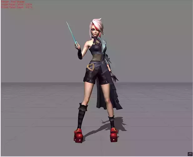 Melissa  Cursed Needle Low-poly 3D model