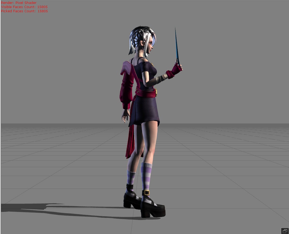 Melissa Twinge Weaver Low-poly 3D model_1