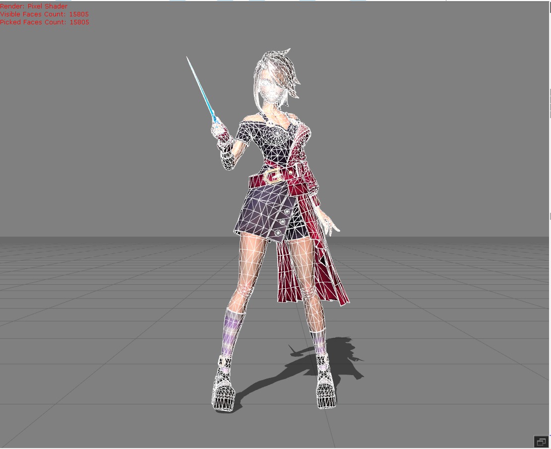 Melissa Twinge Weaver Low-poly 3D model_4