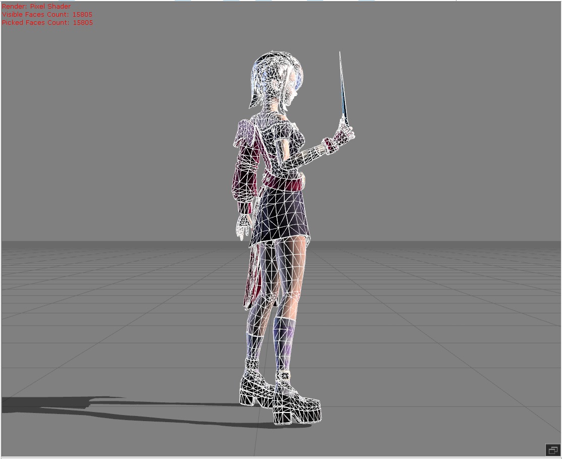 Melissa Twinge Weaver Low-poly 3D model_5