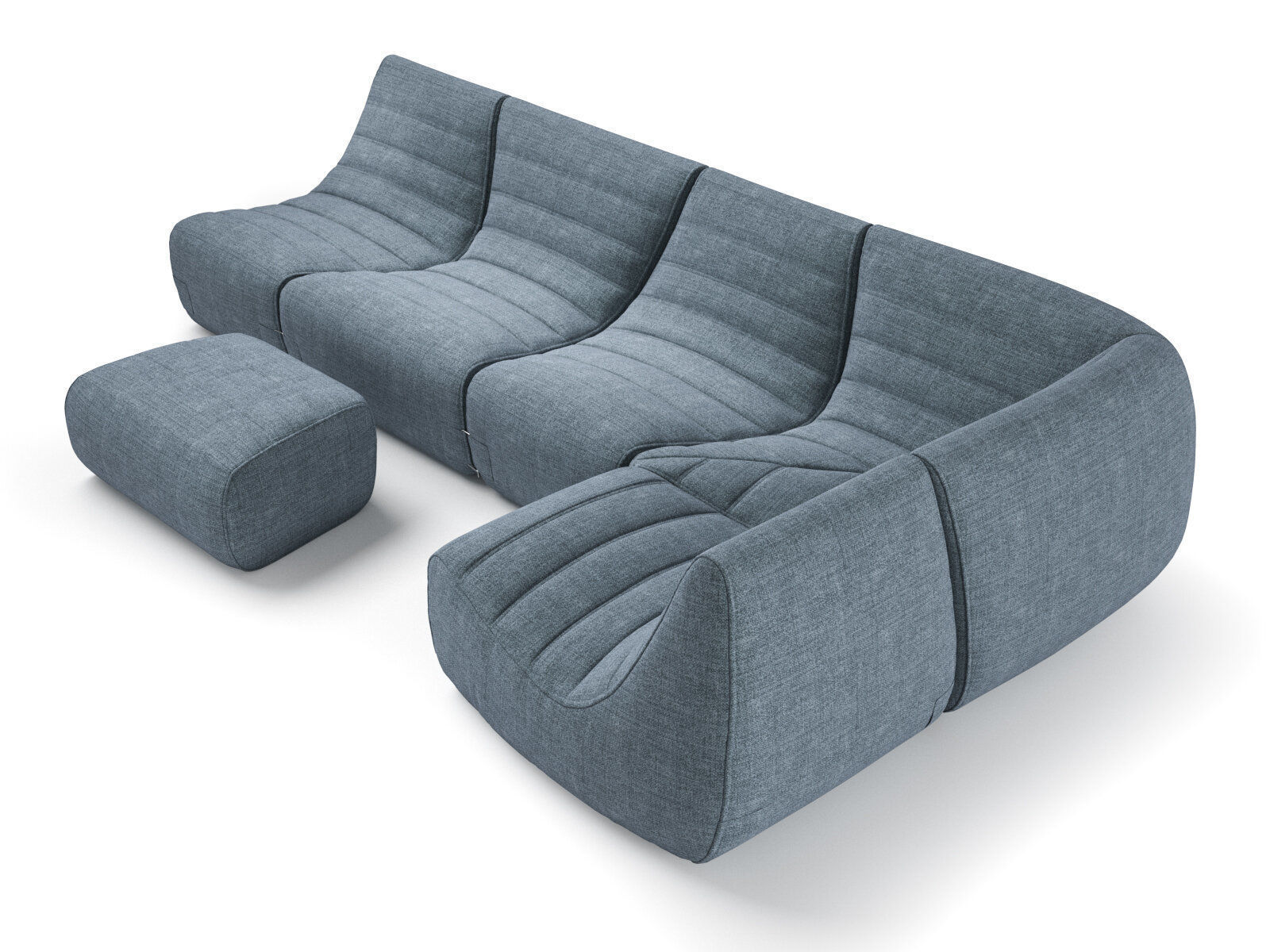 Saparella Sectional Sofa 3D model_1