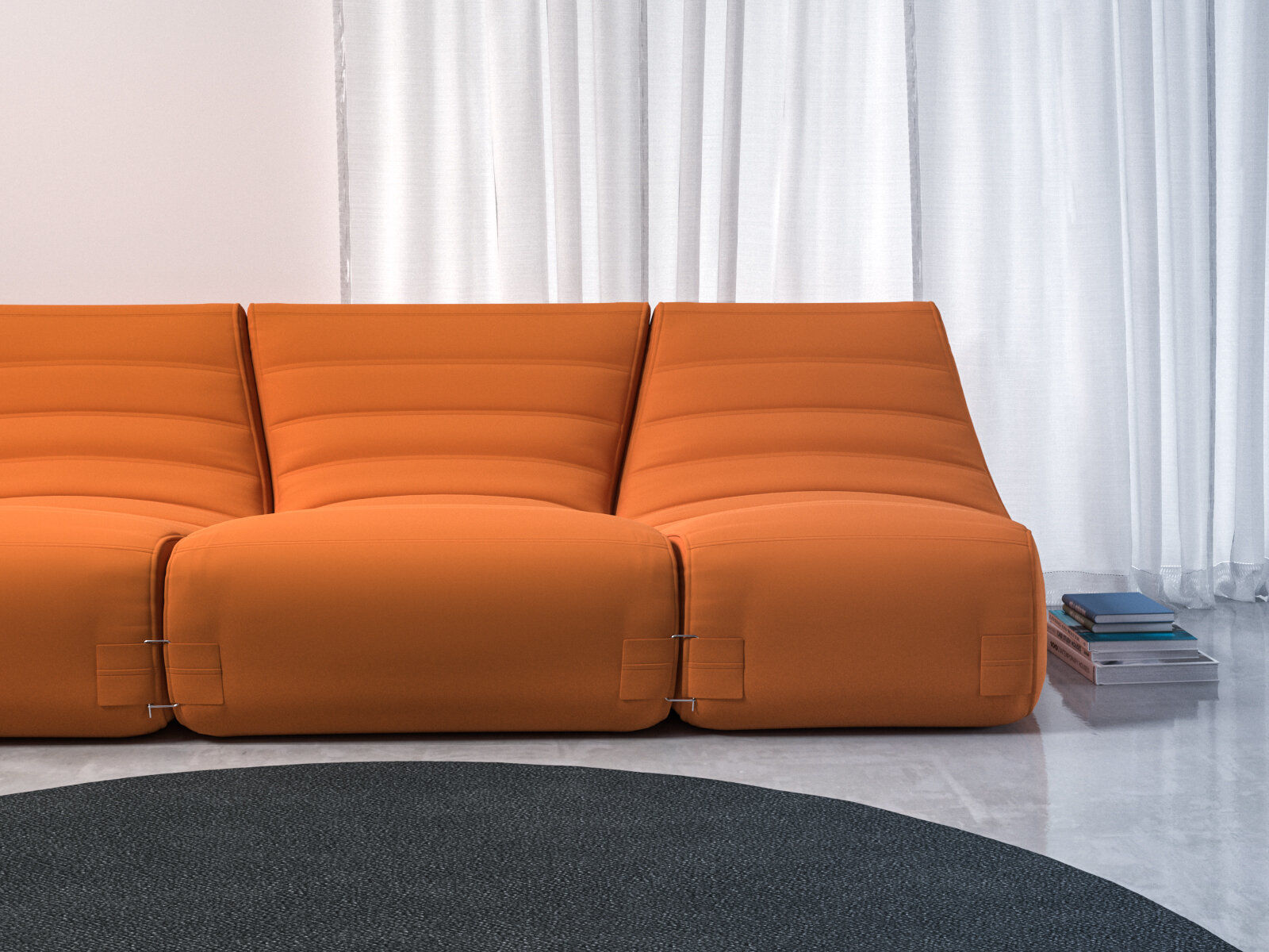Saparella Sectional Sofa 3D model_4