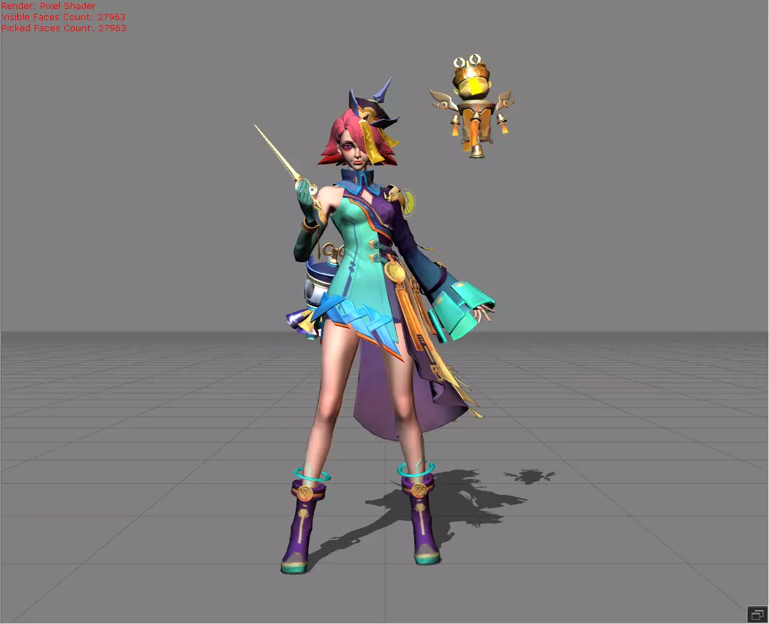 Melissa Nightwalker Low-poly 3D model