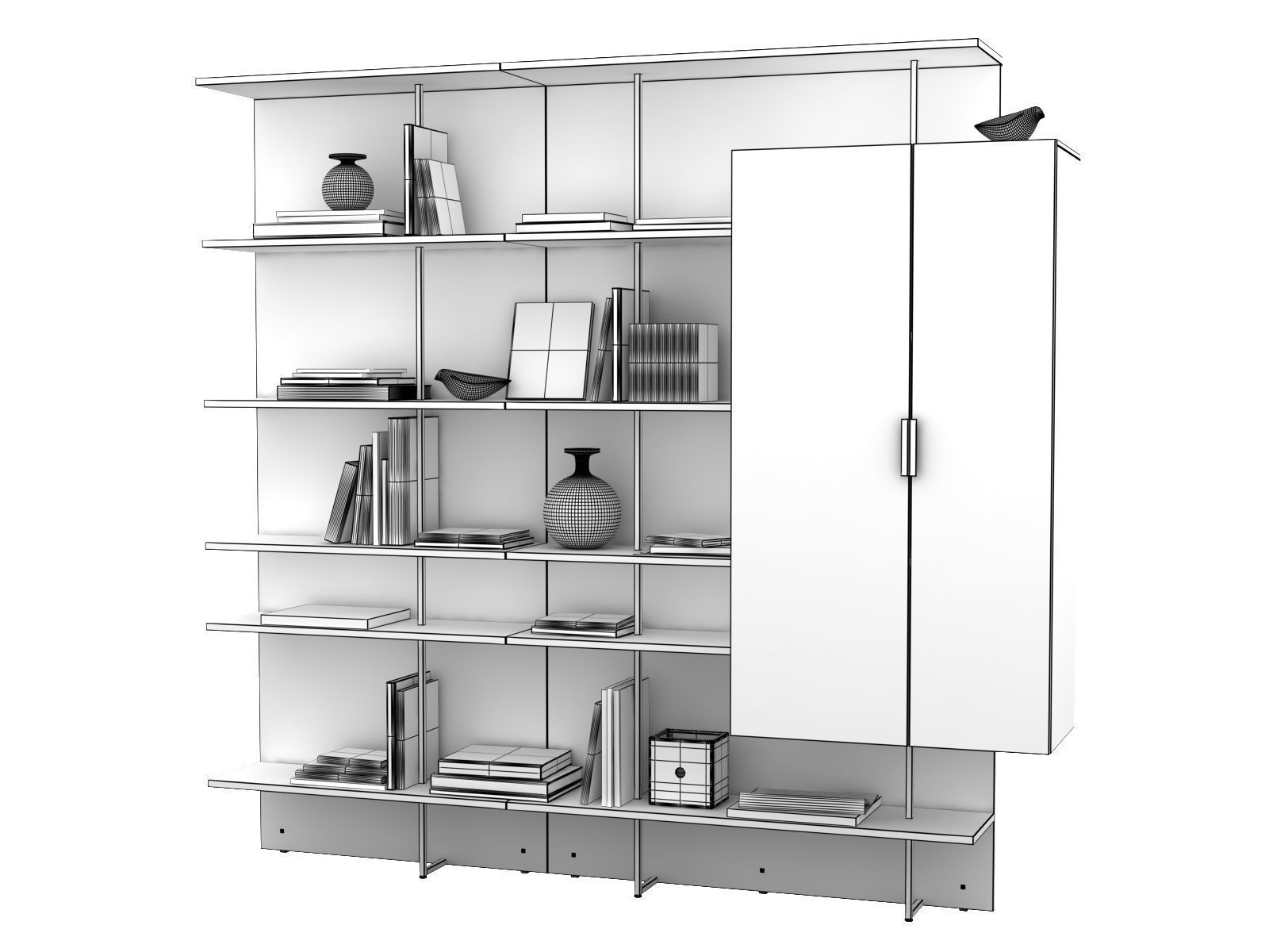 Everywhere Library 3D model_4