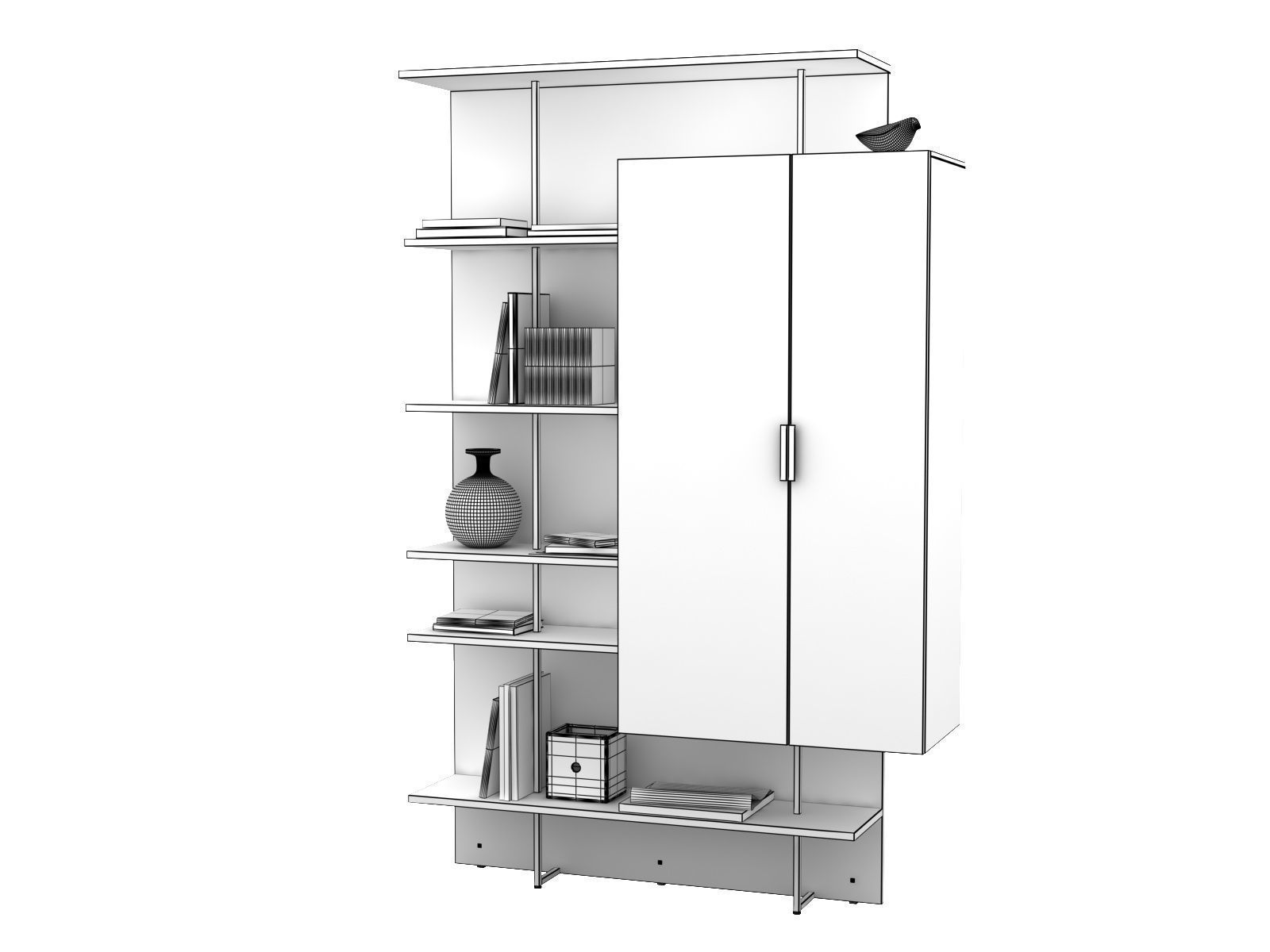 Everywhere Library 3D model_6