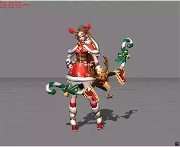 Miya Christmas Carnival Low-poly 3D model