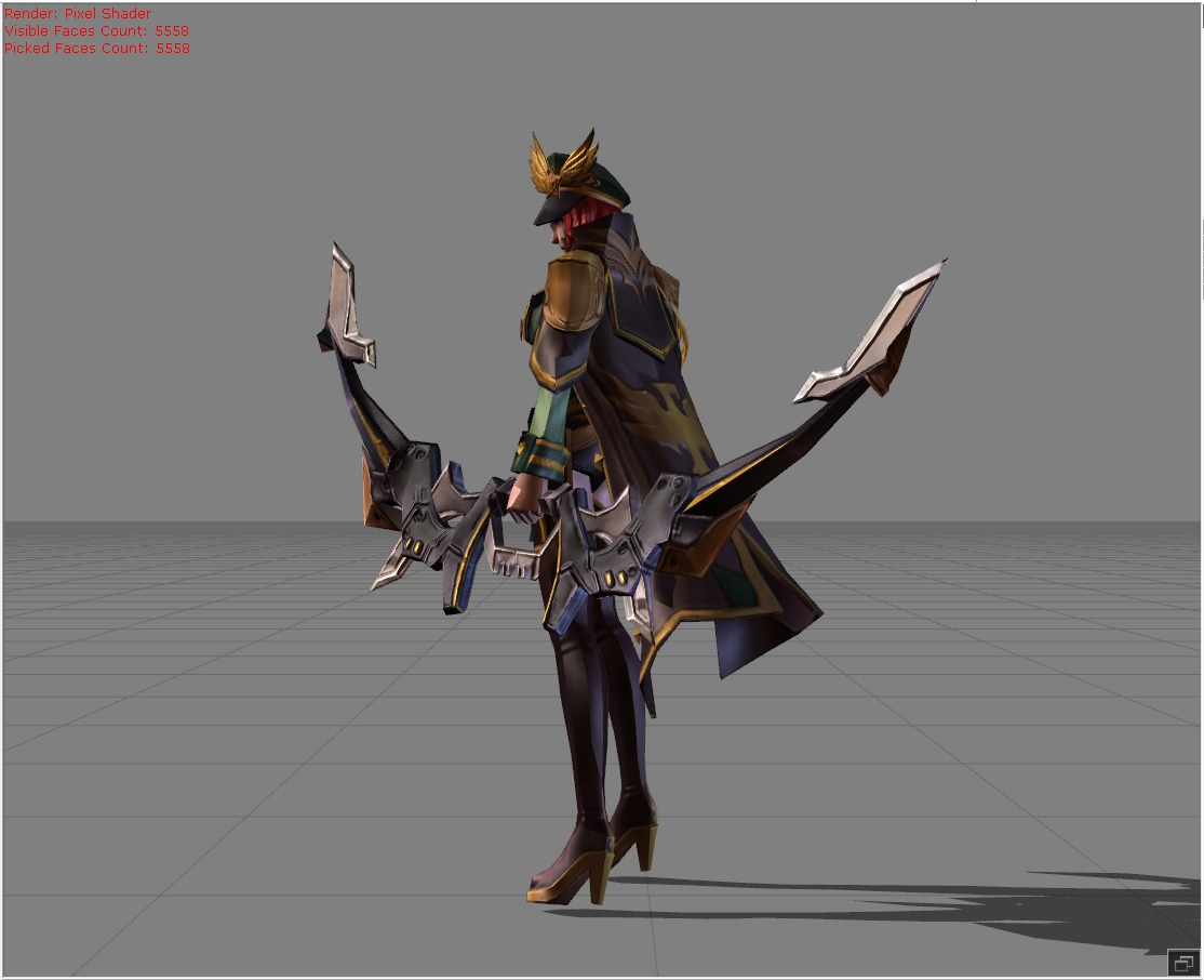 Miya Captain Thorns Low-poly 3D model_2
