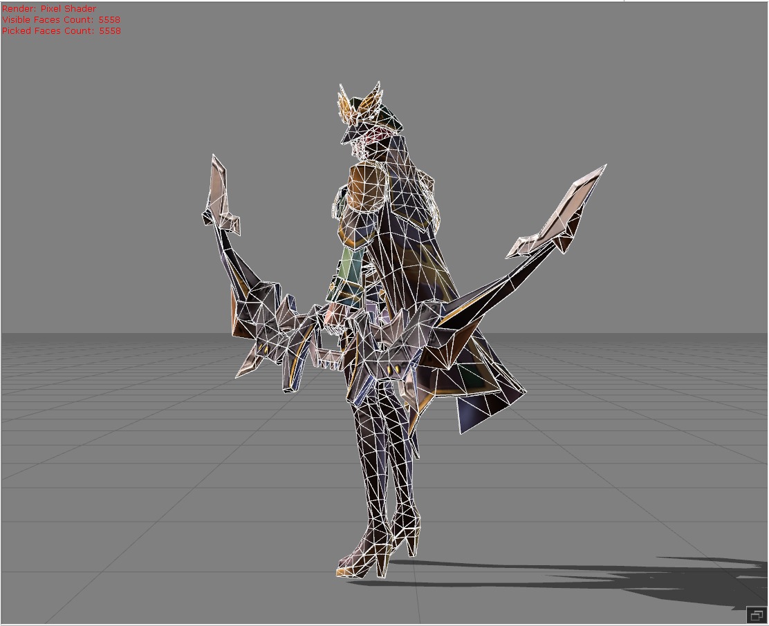 Miya Captain Thorns Low-poly 3D model_6