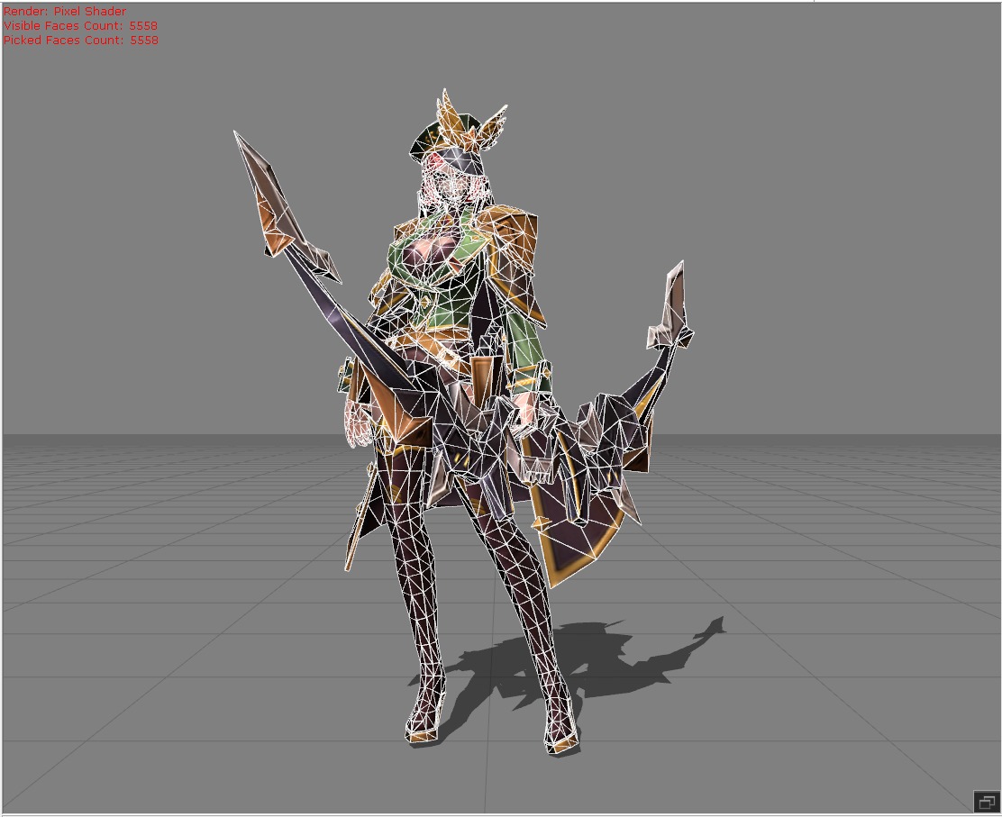 Miya Captain Thorns Low-poly 3D model_4