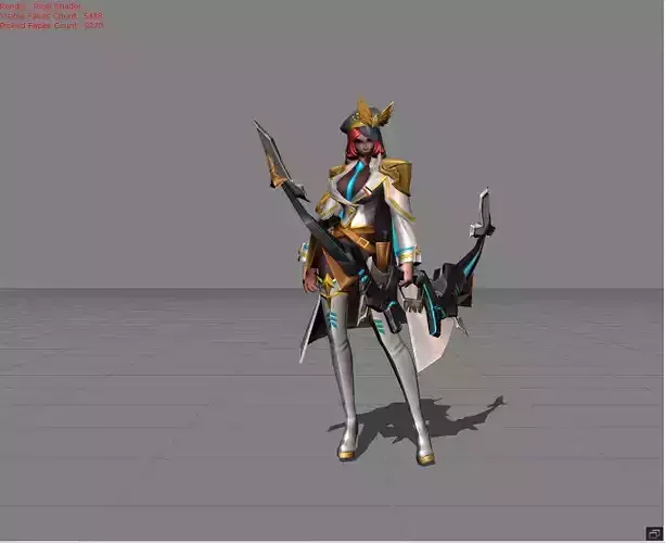 Miya Honor Skin Low-poly 3D model