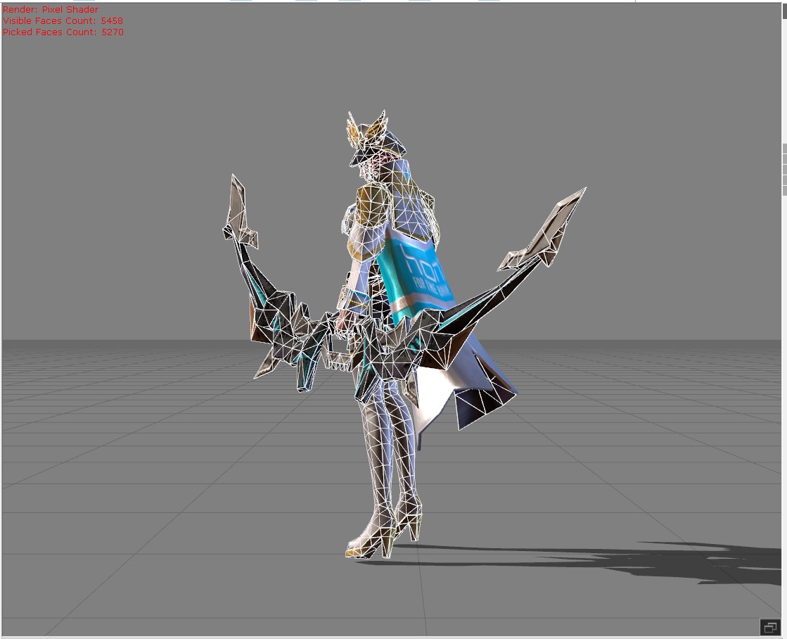 Miya Honor Skin Low-poly 3D model_6