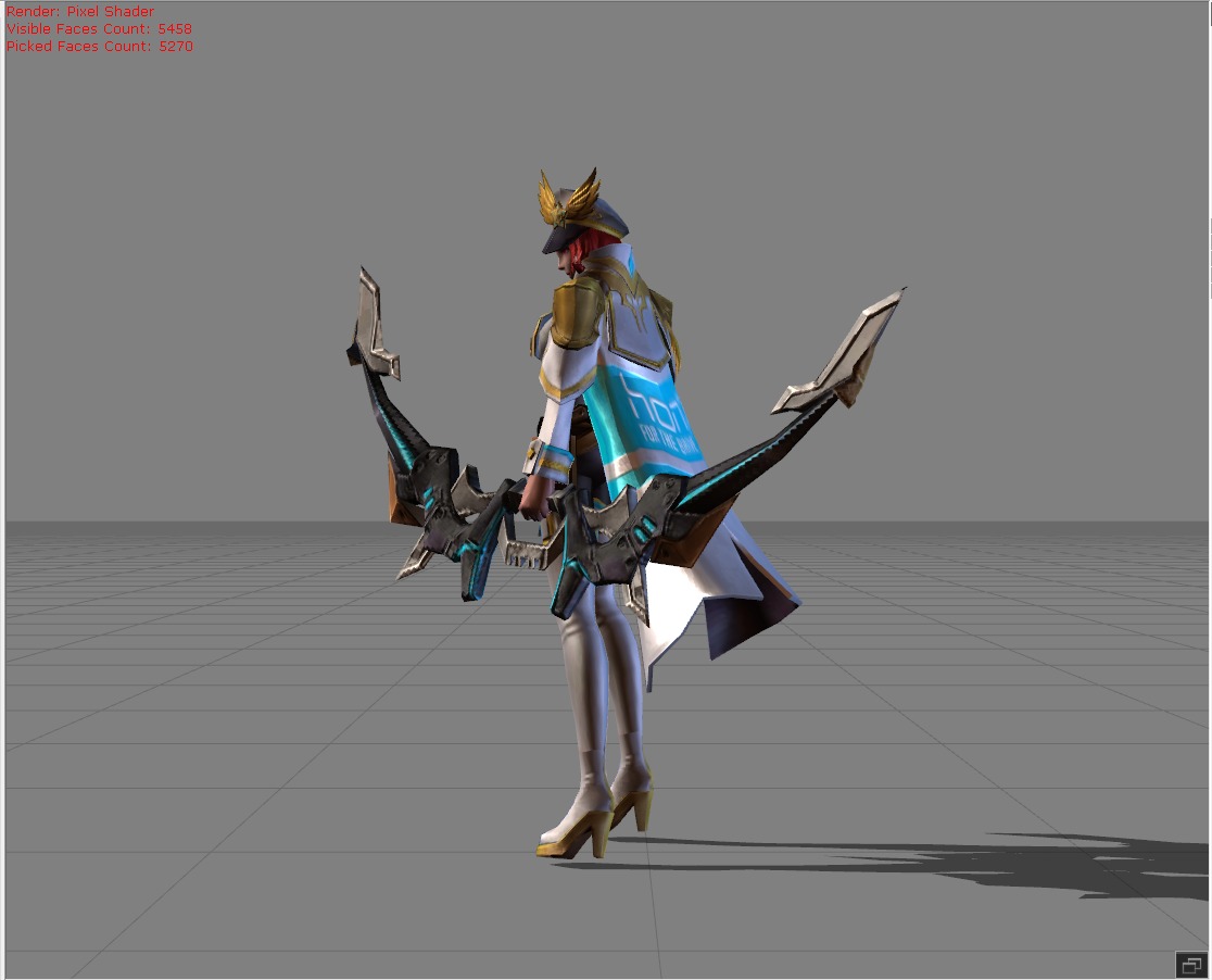 Miya Honor Skin Low-poly 3D model_2
