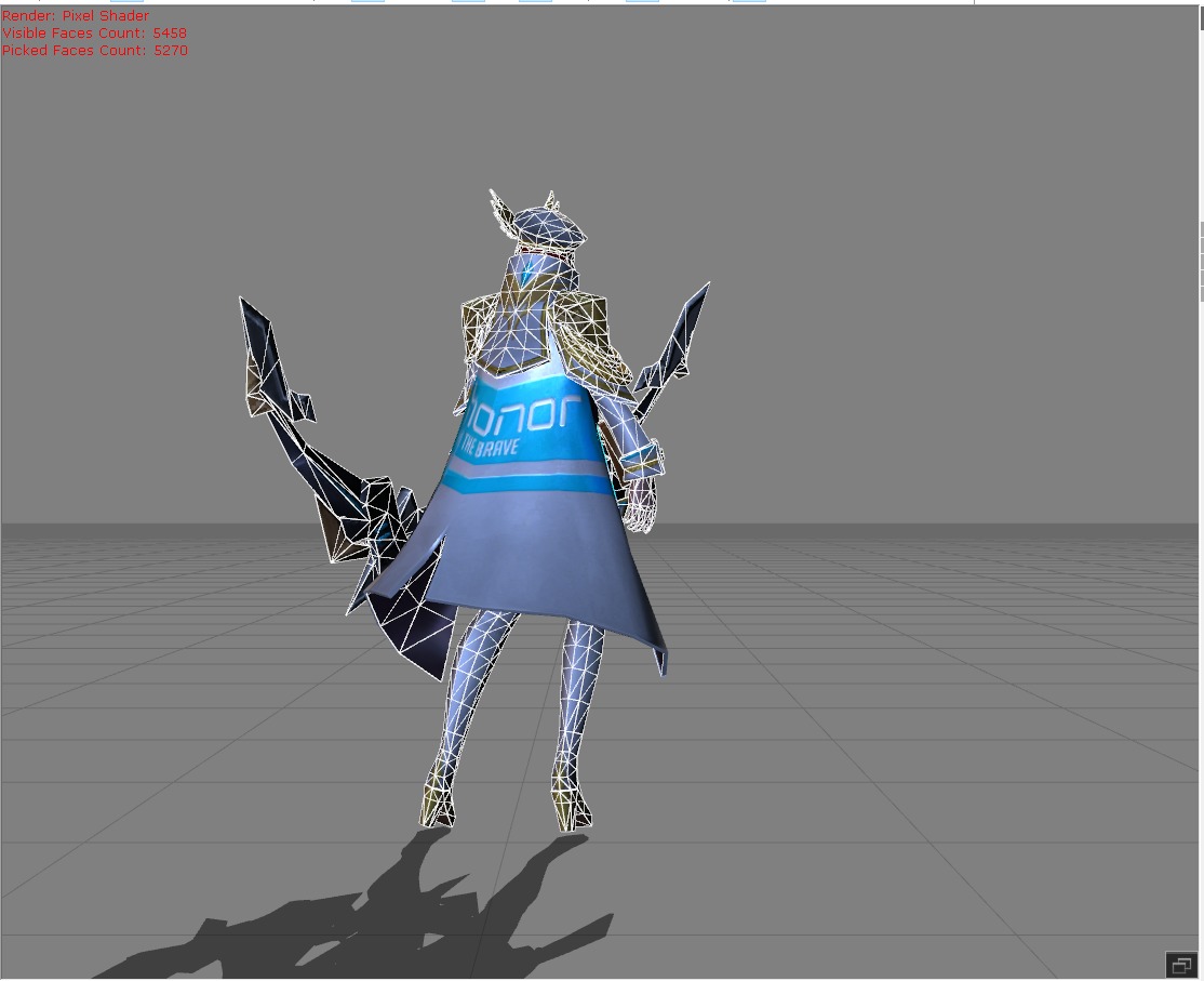 Miya Honor Skin Low-poly 3D model_7