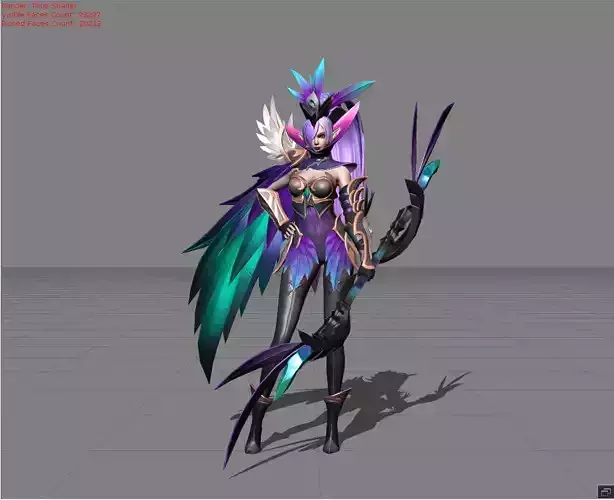 Miya Modena Butterfly Low-poly 3D model