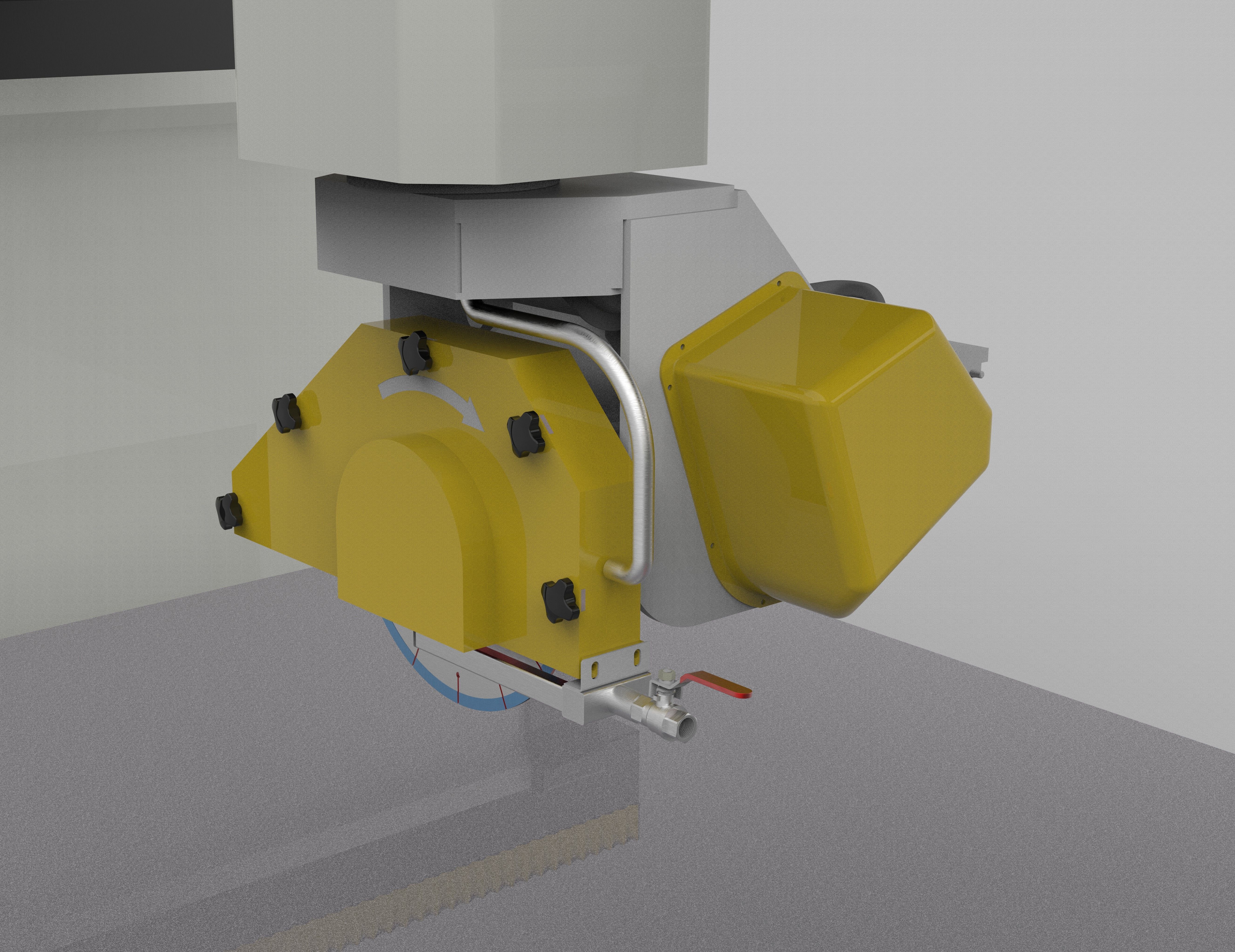Bridge Saw Machine 3D model_3
