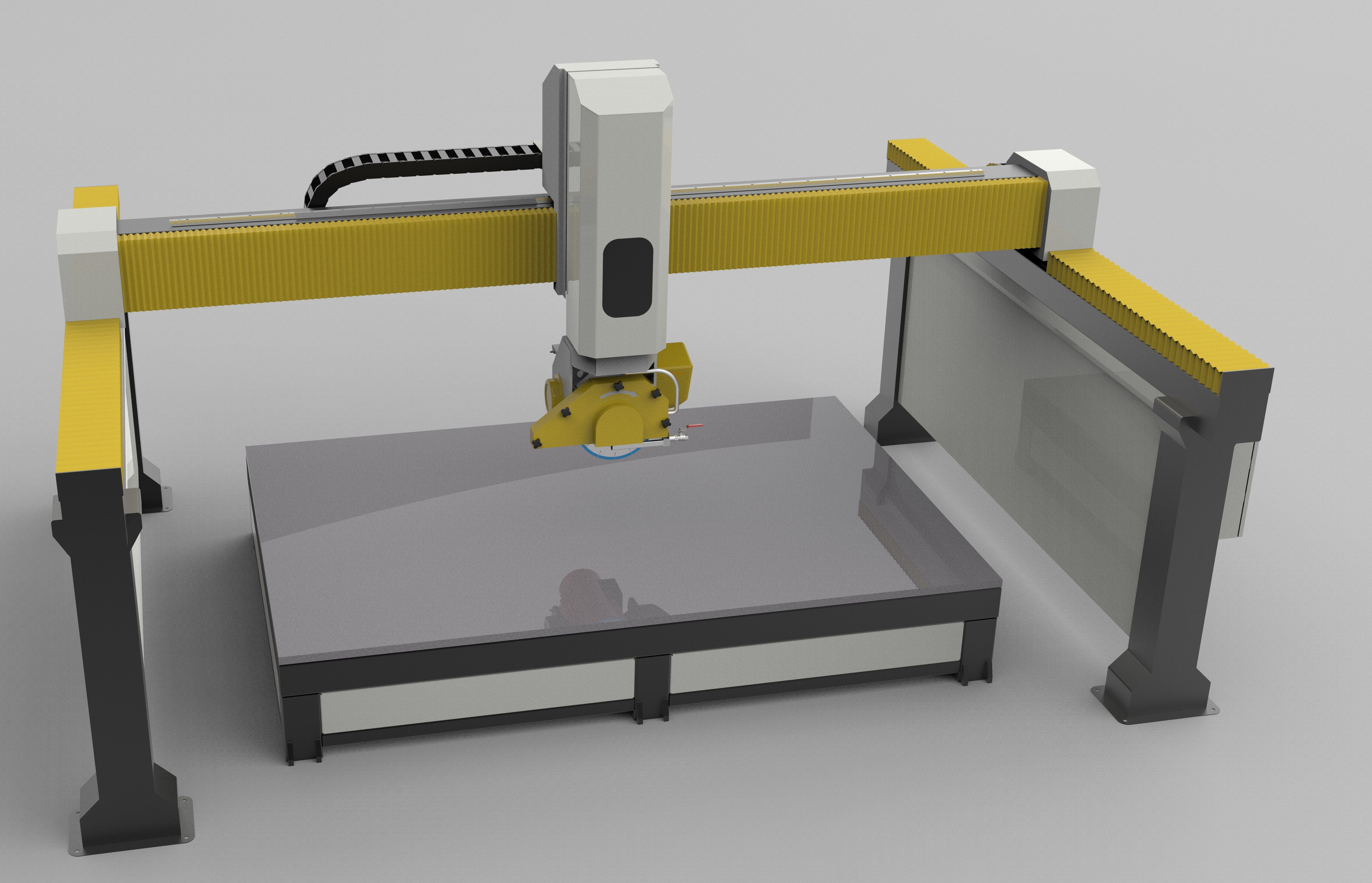 Bridge Saw Machine 3D model_2
