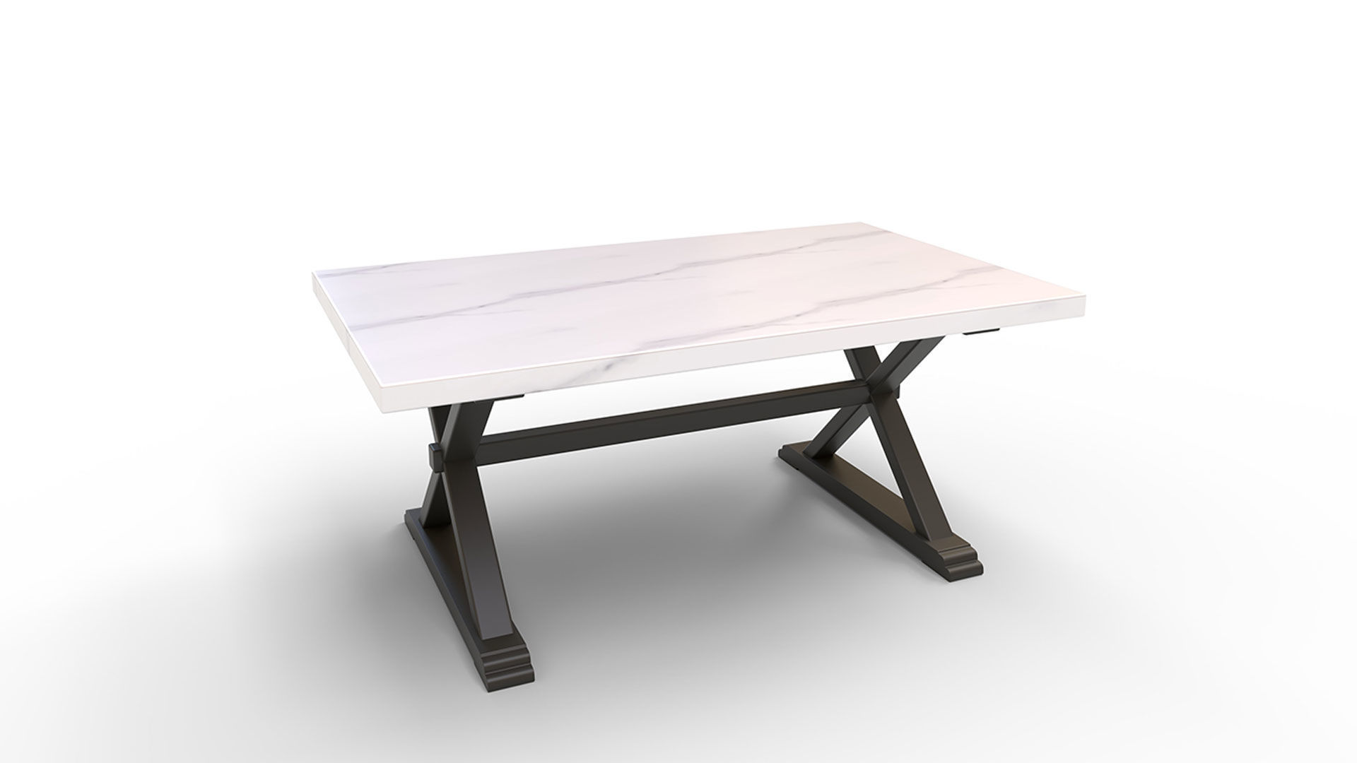 Willoughby Marble Dining Table 3D model_2