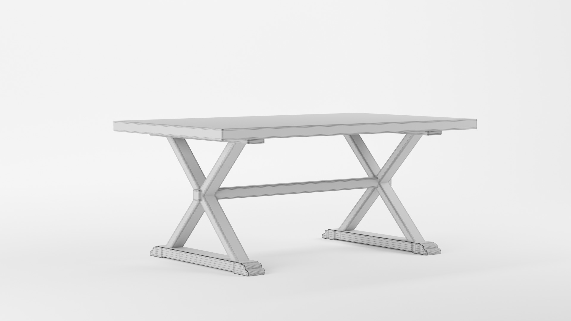 Willoughby Marble Dining Table 3D model_5