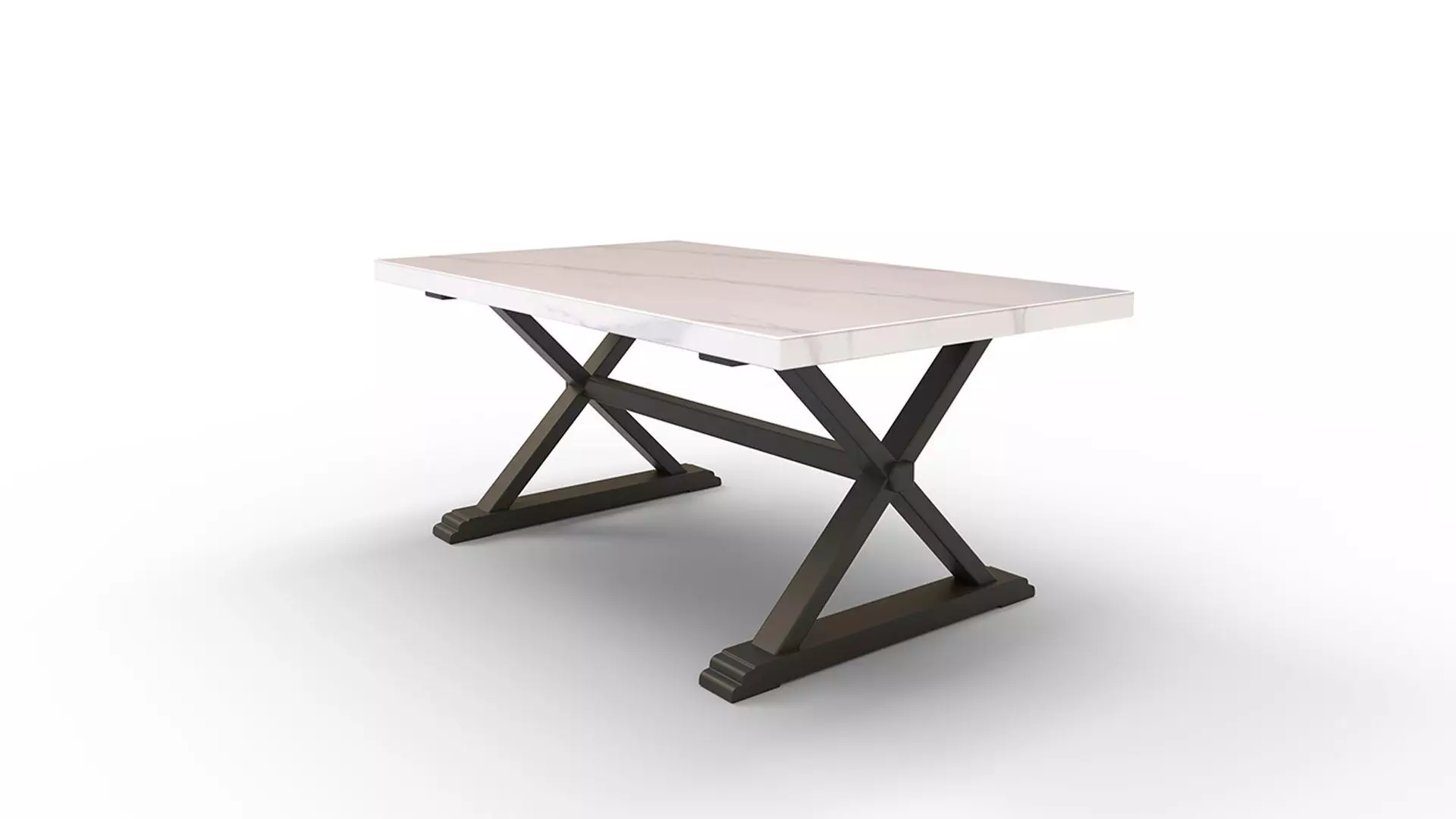 Willoughby Marble Dining Table 3D model_0