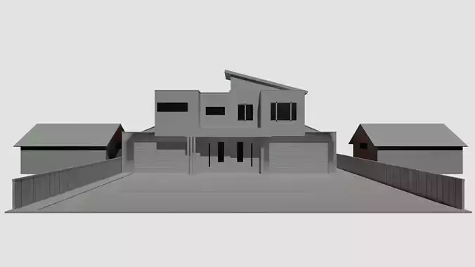 Land of Unknown 004 single house model 3D model