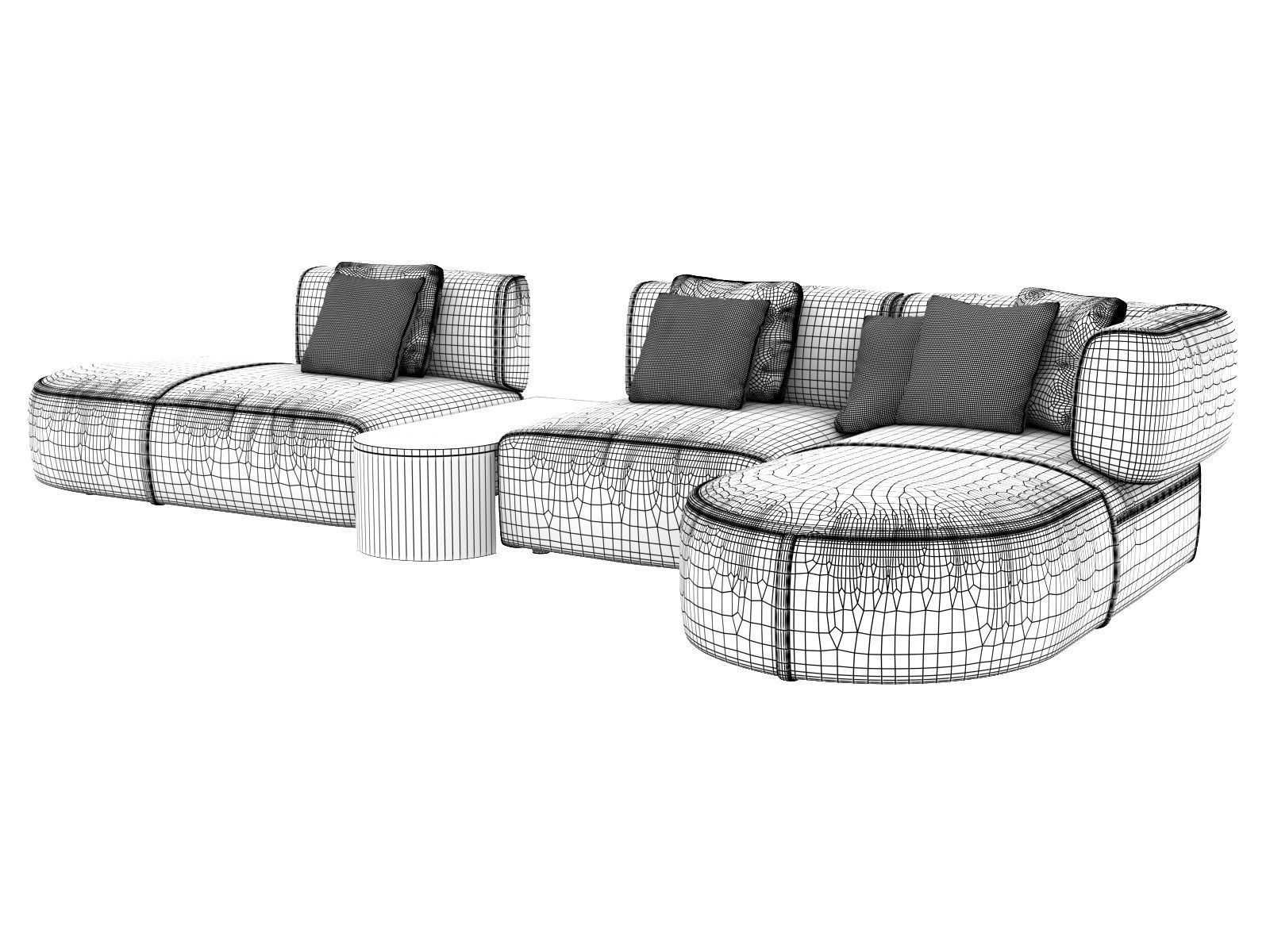 553 Bowy 24 70 10 51 Modular Sofa 3D model_3