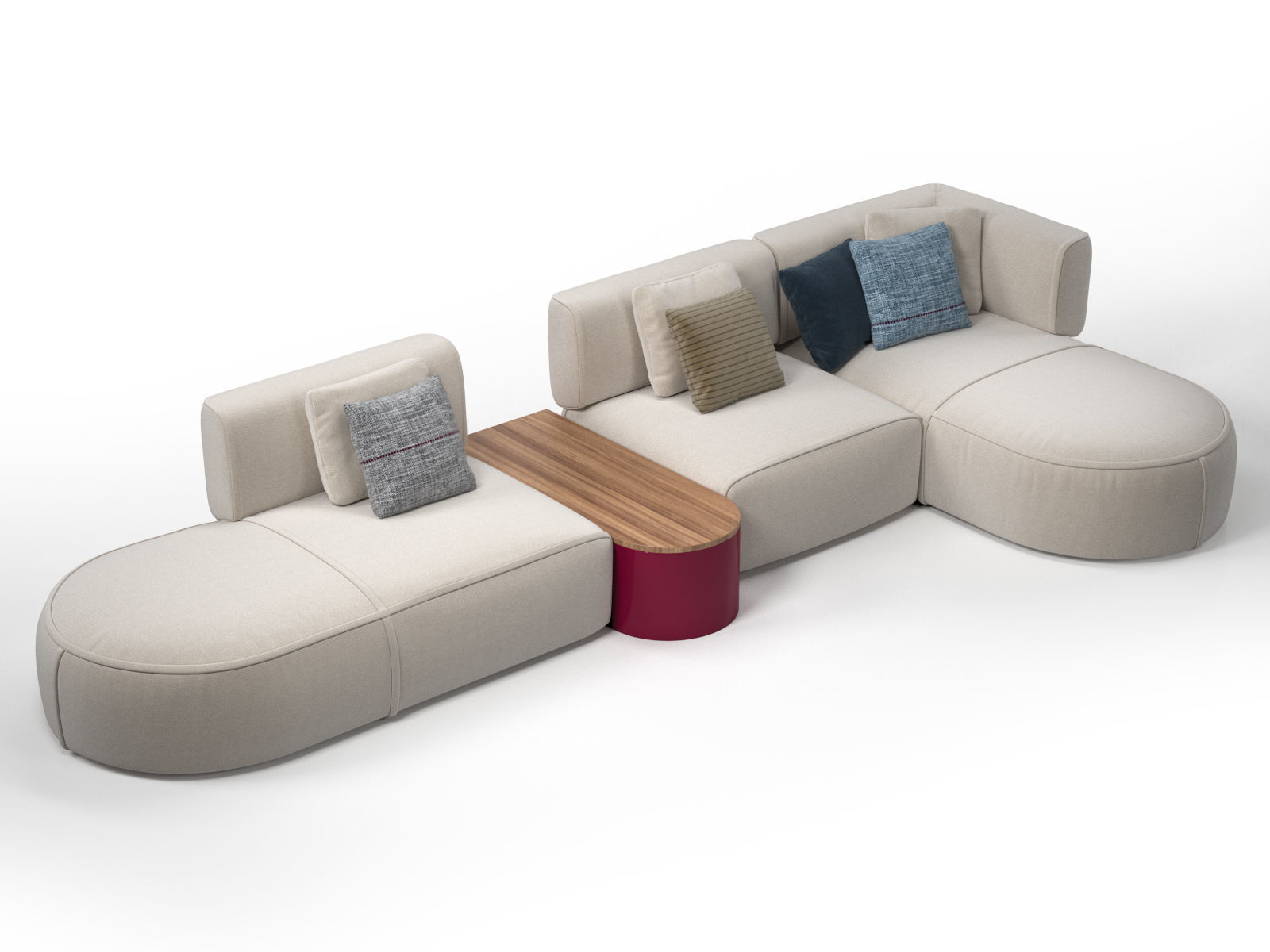 553 Bowy 24 70 10 51 Modular Sofa 3D model_1