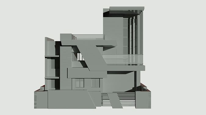 Land of Unknown 005 single building model Free 3D model