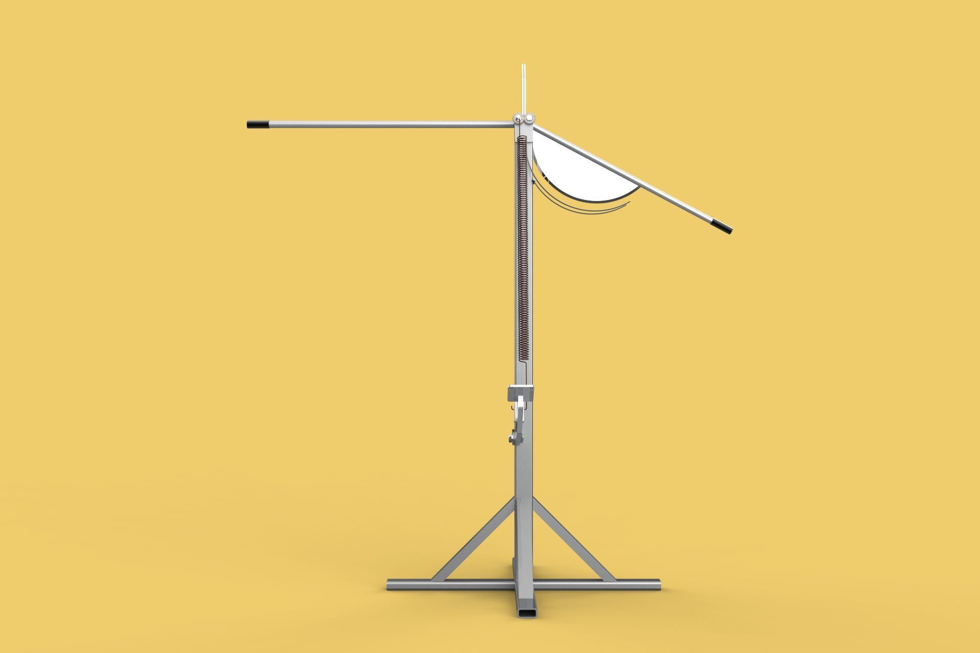 MANUAL LEVER HANDLE COCONUT PEELER SPLIT TOOL DEHUSKER EXTRACTOR 3D model_28