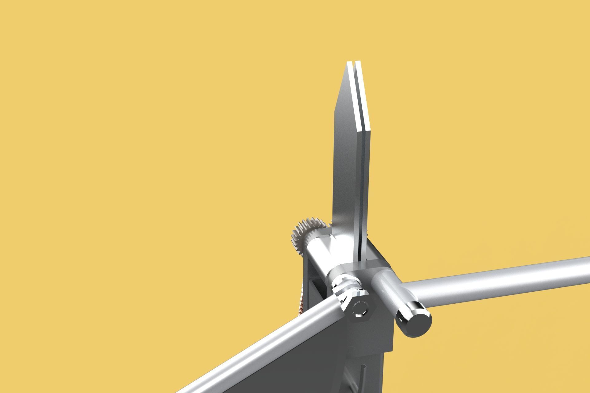 MANUAL LEVER HANDLE COCONUT PEELER SPLIT TOOL DEHUSKER EXTRACTOR 3D model_23