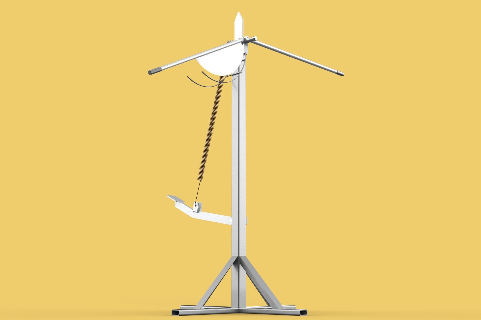 MANUAL LEVER HANDLE COCONUT PEELER SPLIT TOOL DEHUSKER EXTRACTOR 3D model_13