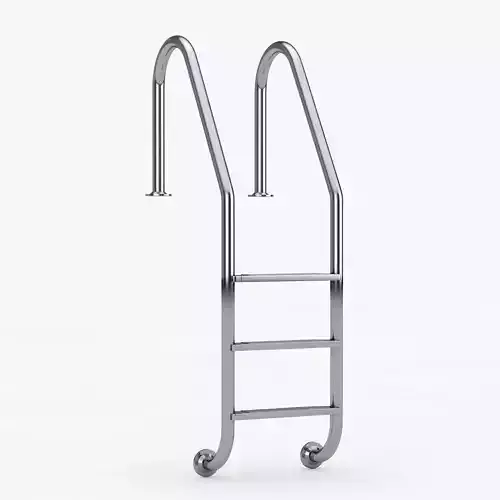 High-Quality Realistic Design Water Pool Ladder 3D model