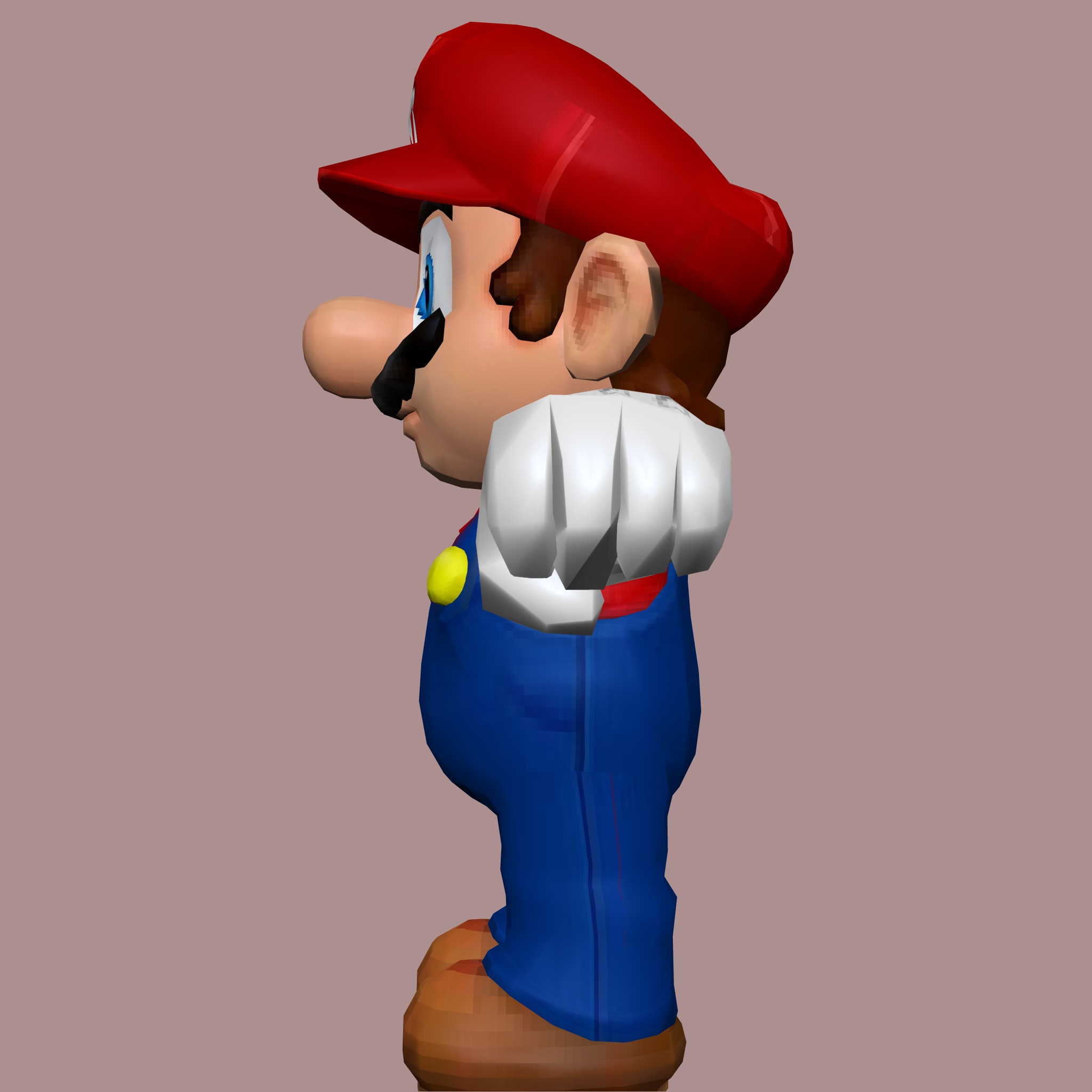 Super Mario Bros Red Edition Low-poly 3D model_5