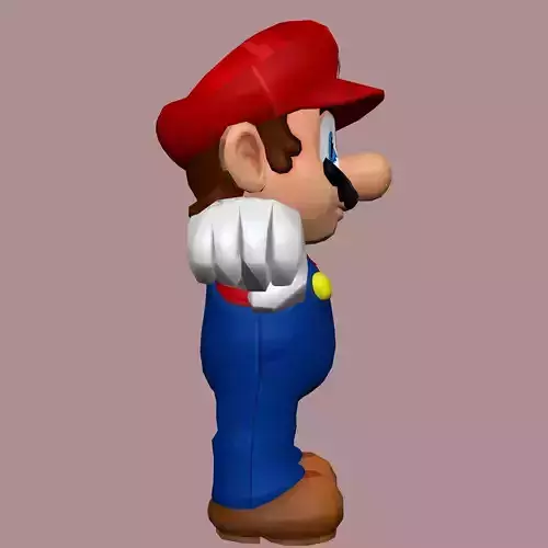 Super Mario Bros Red Edition Low-poly 3D model