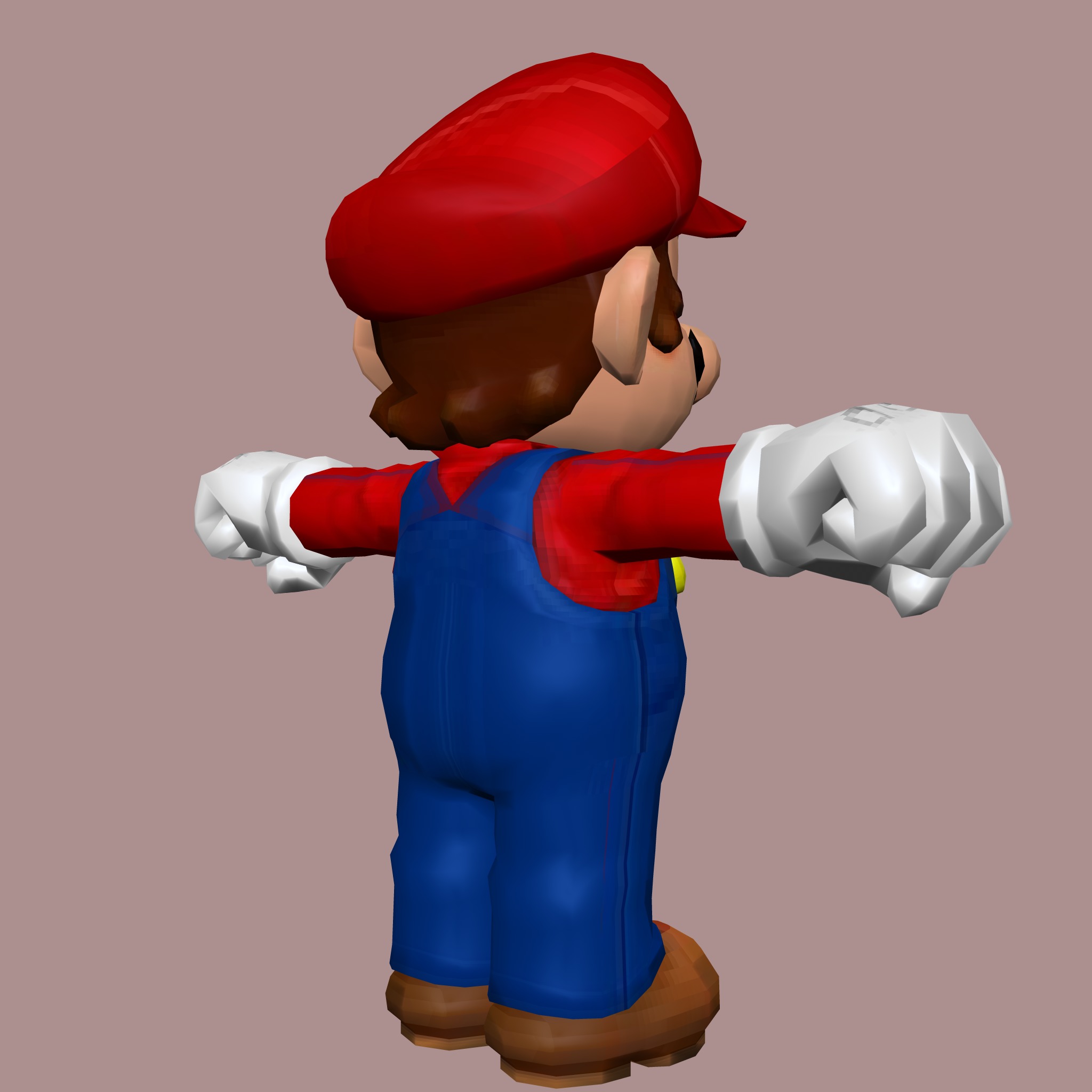 Super Mario Bros Red Edition Low-poly 3D model_6